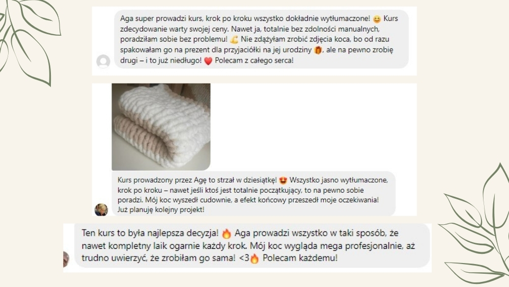 Opinia kursantki 3